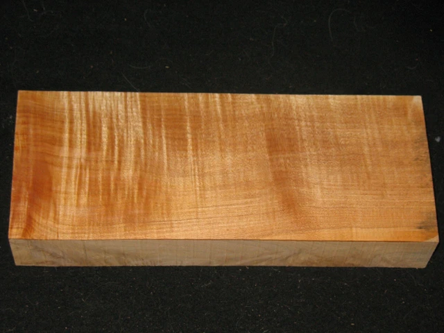Curly Maple Lumber Block Carving Craft Art Knife Call 14" AAAA