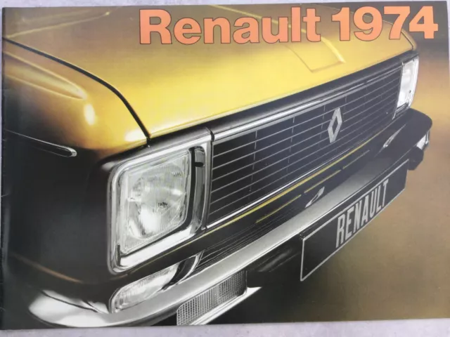 Renault Range UK Market Car Sales Brochure - July 1973