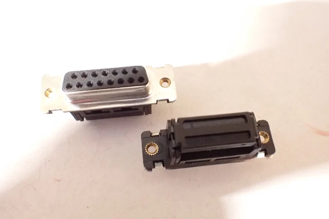 Plug Socket And Shell PCB D CONNECTOR Plug Socket 15-way Male plus Female Metal shell Thomas ...
