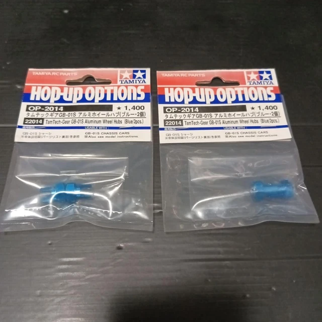 TAMIYA TAMTECH-GEAR OP-2014 Aluminum Wheel Hub Blue 2pcs £86.58 ...