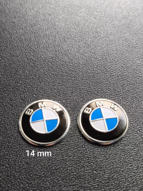 2x BMW Schlüssel Aufkleber Sticker Emblem Logo 14mm Metal