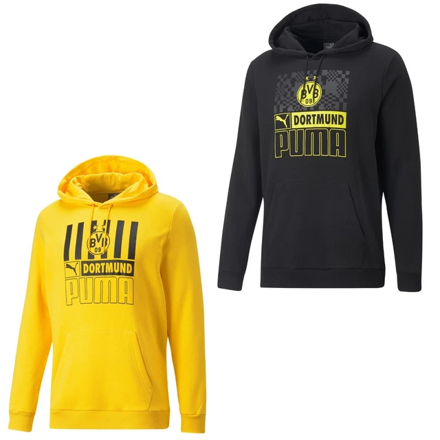Puma BVB Borussia Dortmund Fanartikel Pullover Herren Sweater mit Kapuze