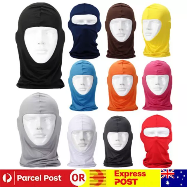 Full Face Mask lycra Balaclava Windproof Thin Motorcycle Cycling Ski Mask NEW