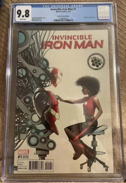 Invincible Iron Man #1 CGC 9.8 STEAM Variant 1:10 Mike McKone