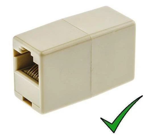 CONNETTORE ADATTATORE FEMMINA CAVO DI RETE ETHERNET LAN RJ45 VULTECH New Sn20701 - Foto 6