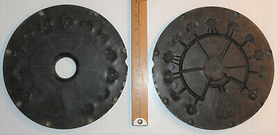 9” Rubber Spin Casting Mold Various Ornate Brooches Pins & Art Nouveau Brooch