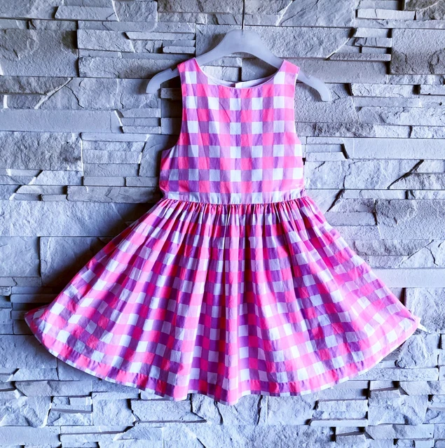 bébé fille robe primrose jacadi JACADI ROBE Fille Motif Carreaux Vichy Détail Rose Flashy