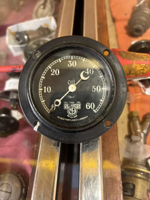 WO Vintage Bentley 4 Litre 3L Smiths Oil Pressure Gauge VSCC Frazer Nash