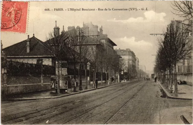 CPA PARIS 15th Hospital Boucicaut Rue de la Convention (1249295)