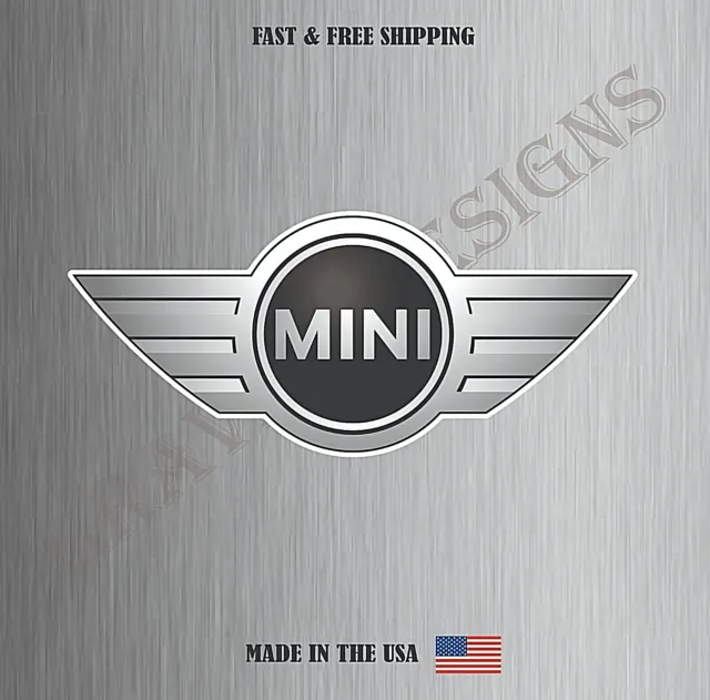 Mini Cooper Logo Car Auto Vinyl Sticker Decal Truck Bumper Window Water Resist