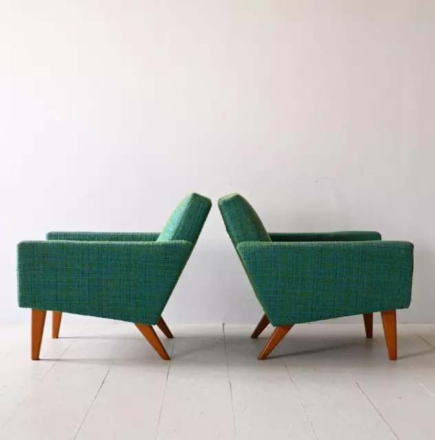 MidCentury Coppia di poltrone originali anni ‘60, design scandinavo vintage, 60s