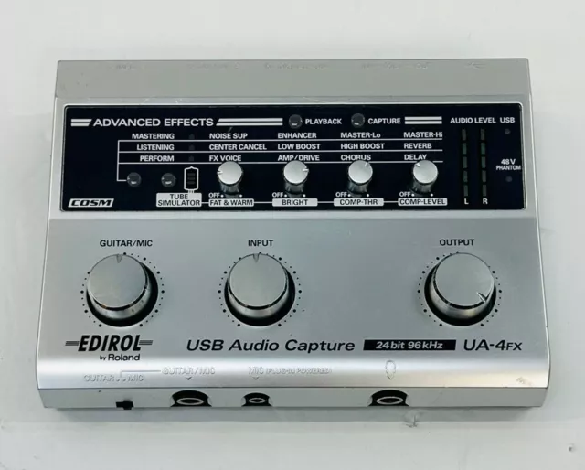 INTERFAZ DE CAPTURA DE AUDIO USB ROLAND EDIROL UA-4FX 24 bits 96 kHz #3#