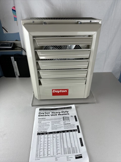 DAYTON 3UG73 5/4.1KW Electric Utility Heater, 1-Phase, 240/208V $488.99 -  PicClick
