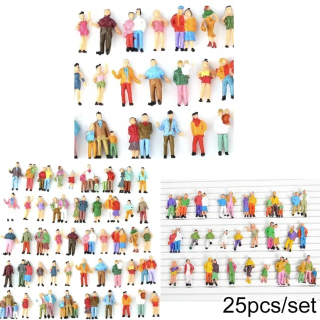 Pack de figurines passagers modèles durables échelle 1 87 couleurs assorties