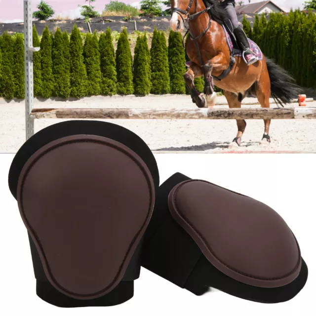 (Brown Hind Legs L) Horse Care Boot Soft Lining Horse Tendon Boots Prevent