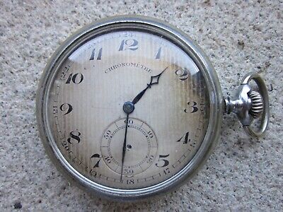 Orologio Da Tasca Chronometre Meccanico Carica Manuale Cipolla Taschino Vintage