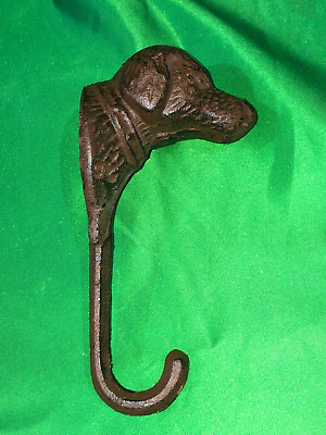 DOG Vintage Hand Forged Cast Iron Handcrafted Artisan Coat Key Wall Hook