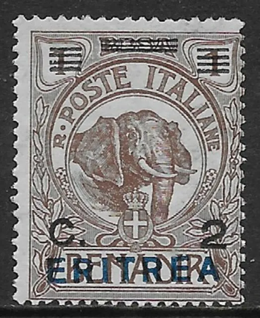 Italia Italy 1924 Eritrea Somalia soprastampati c2 su 1b Sa n.80 nuovo MH *