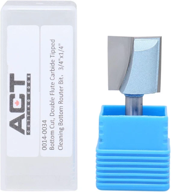 Accusize Industrial Tools 1/4" Shk Dia X 3/4" Cutting Dia Double Flute Carbide T