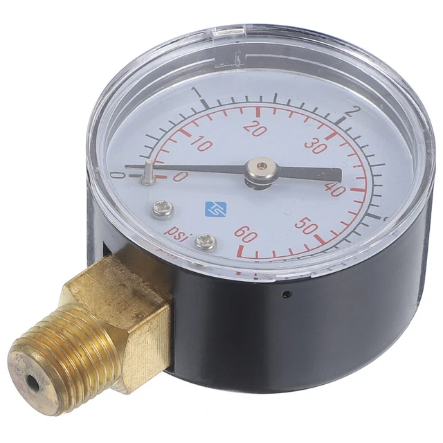 Manometro Aria/acqua Da 1/4NPT 0-6 Bar Manometro A Montaggio Laterale Per Strumento Con Quadrante Acquaariaolio 94602222