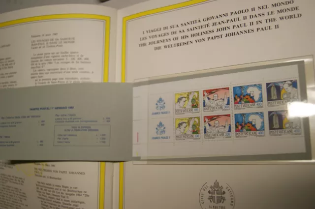 Jahrbuch Vaticano 1985, Vatikan, + 1. amtl. Gedenkblatt,alle postfr. Briefmarken 3