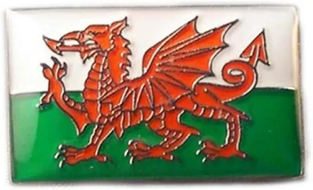 Wales Welsh Flag Metal Enamel Pin Badge Welsh Dragon