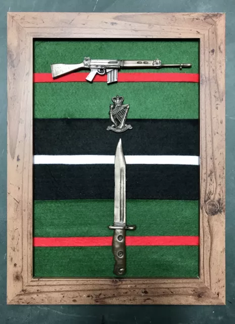 Royal Irish Rangers Commemorative Frame with SLR