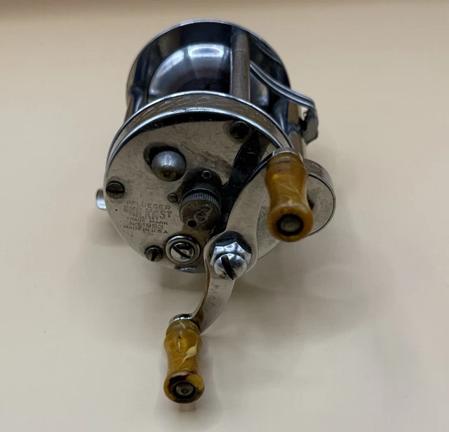 リール PFLUEGER SKILKAST NO.1953 MADE IN USA FISHING REEL Vintage Pflueger Skilkast Trademark No. 1953