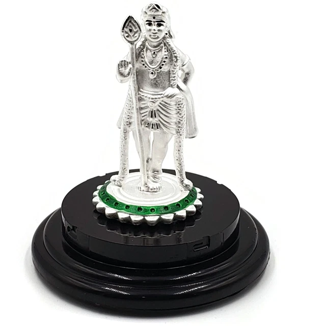 999 PURE SILVER Lord Murugan / Karthik idol / Statue / Murti (Figurine