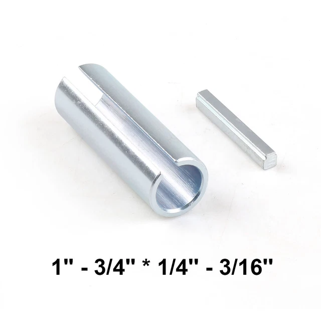 3/4" to 1" w/Step Key Gas Engine Pulley Crank Shaft Sleeve Adapter Predator