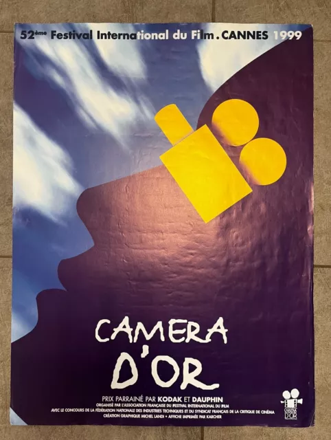 Affiche de cinéma festival de cannes " Camera d'or" 1999