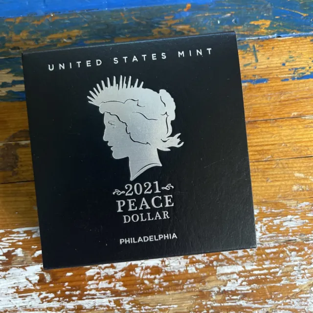 2021 Peace Silver Dollar Philadelphia (P) - with OGP Box & COA US MINT (21XH)