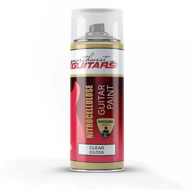 CLEAR GLOSS Nitrocellulose Guitar Paint / Lacquer Aerosol - 400ml