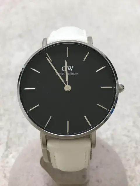 Orologio Daniel Wellington Quarzo Analogico Pelle BLK WHT Indice Barre Classico B32S3