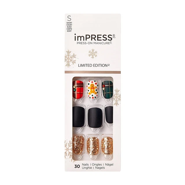 Kiss Impress Nails Manicure Short Square IM24X