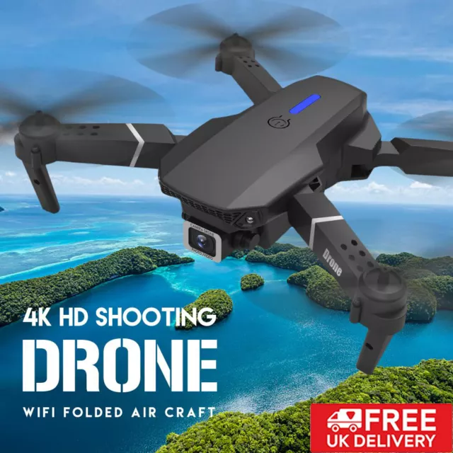 Dual Camera Remote Control Drone 4K WiFi W/One-Key-To-Return Feature Quadcopter