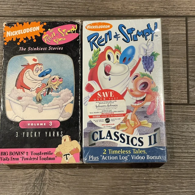 REN AND STIMPY Classics II VHS 1994 New & Sealed & Used The Stinkiest