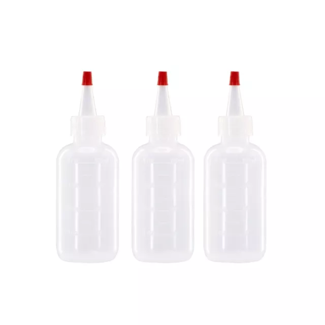 12 pack of 4oz (120mL) Plastic Boston Round Squeeze Bottles + Yorker Caps LDPE