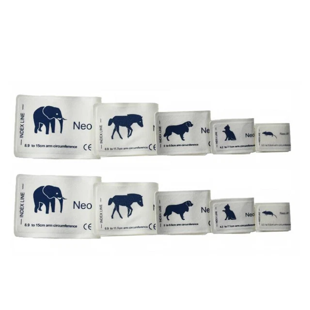 Animals Pet Blood Pressure Cuff for Animal Hospital Supplies,3Set