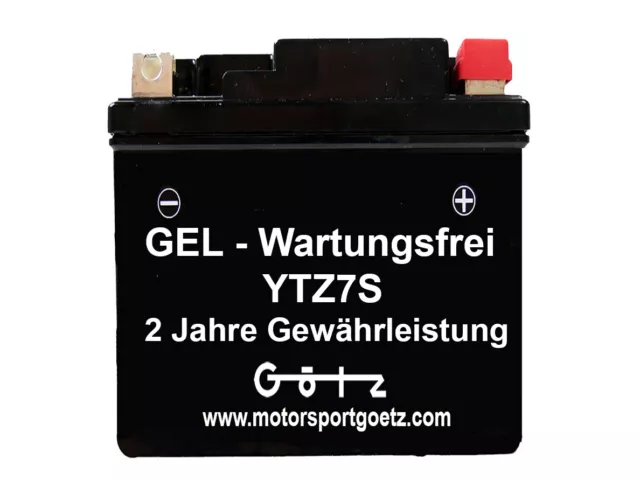 Batterie YTZ7S Gel pour Yamaha XVS 125 Dragstar 2