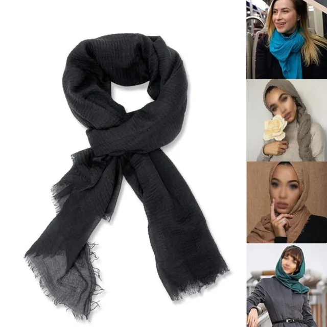 Ladies Scarves Women Plain Neck Wrap Scarf Girls Headscarf Soft Headwrap Hijab