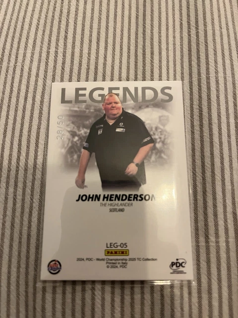 PANINI PDC WORLD Championship 2025 John Henderson Legend /50 £21.52 PicClick UK