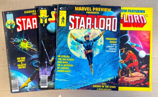 MARVEL PREVIEW #4's 4, 11, 14 & 18 -- First Star-Lord Appearances