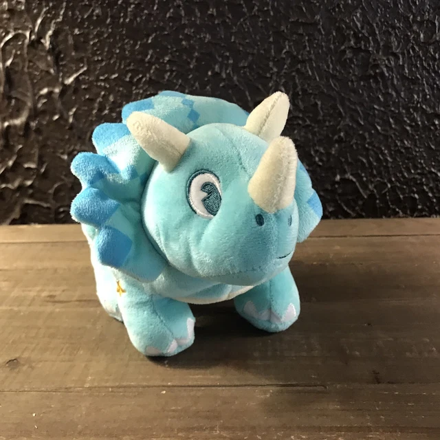Disney Animal Kingdom Dinoland Blue Triceratops Dinasour Plush Stuffed Animal 7