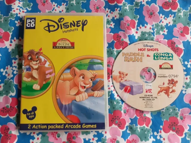 Disney's The Lion King II Simba's Pride PC Paddle Bash & Conga Longa - 95/98/XP