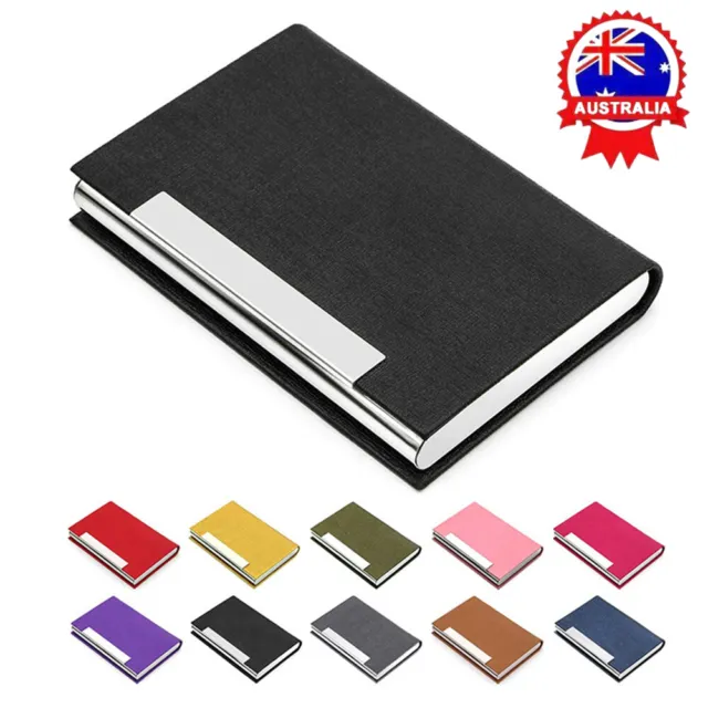 Creative Business Card Case Stainless Steel Box Credit ID Wallet Card Holder AU