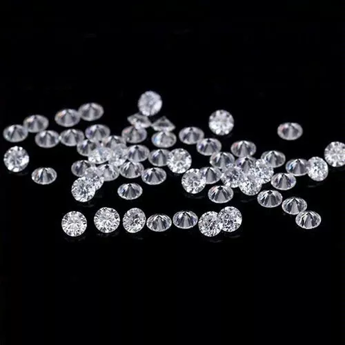 31/426 Stück Moissanit Diamant VVS1 D Farbe Rund Agl Zertifiziert 0.80/2.00 MM