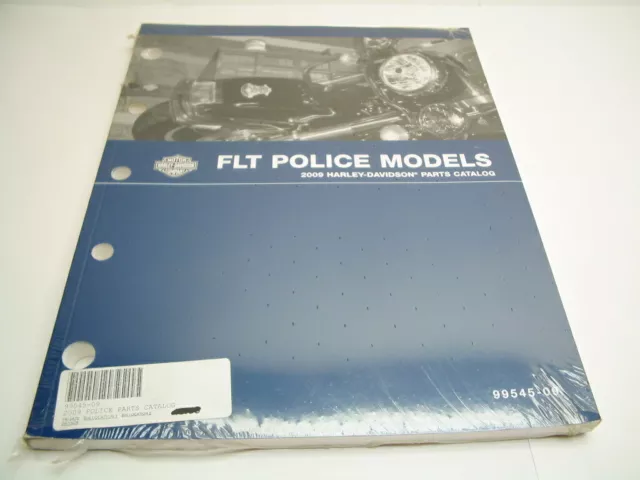 2009 Harley FLT Police Models Parts Catalog 99545-09 BRAND NEW Plastic Wrapped