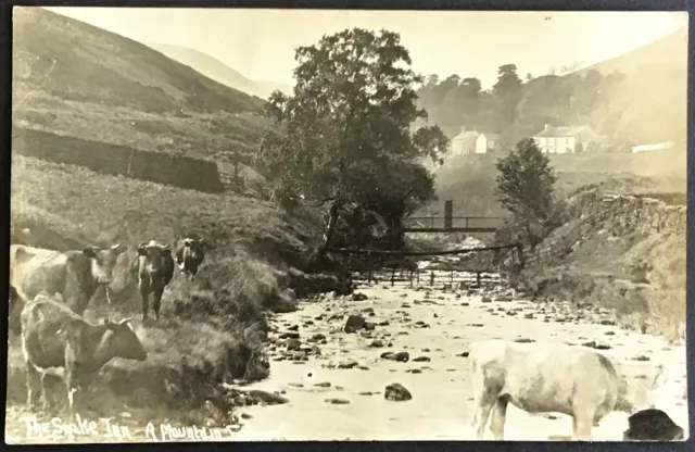 Vintage Rp Postcard. The Snake Inn - A Mountain Fishery. In Derbyshire.