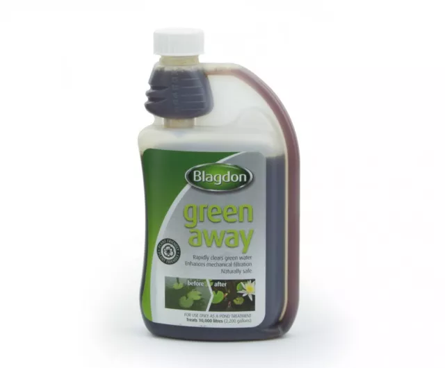 Blagdon Green Away Pond Algae Clear Water Treatment Interpet Harmless To Fish